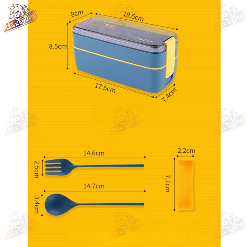 MARMITA COM DIVISÓRIA E TALHER RESISTENTE MICROONDAS MAR-001