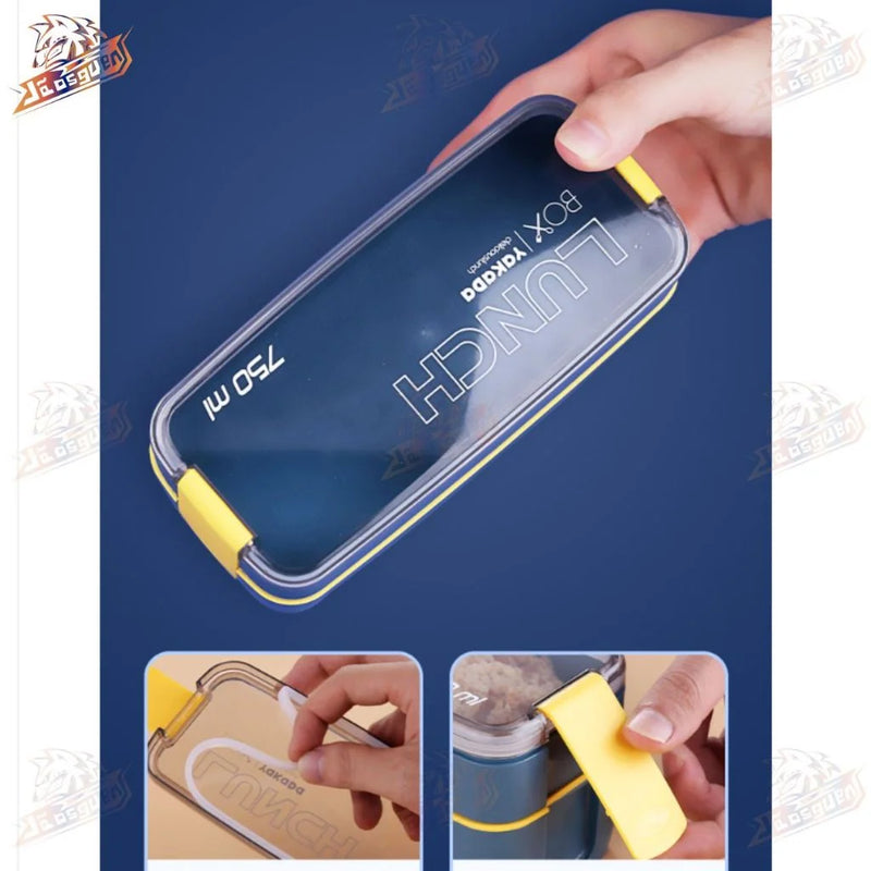 MARMITA COM DIVISÓRIA E TALHER RESISTENTE MICROONDAS MAR-001