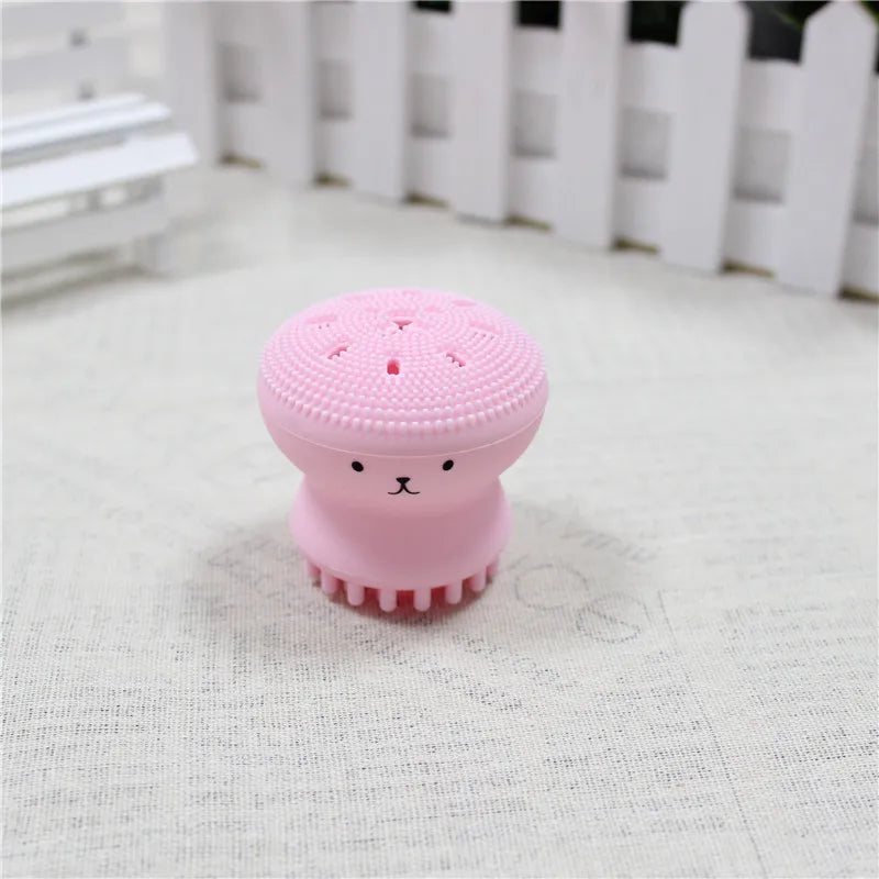 Escova de limpeza facial de silicone, ferramenta de limpeza esfoliante para cuidados com a pele dos poros profundos, nova mini ferramenta de beleza suave e esfoliante de limpeza profunda