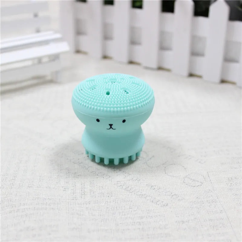 Escova de limpeza facial de silicone, ferramenta de limpeza esfoliante para cuidados com a pele dos poros profundos, nova mini ferramenta de beleza suave e esfoliante de limpeza profunda
