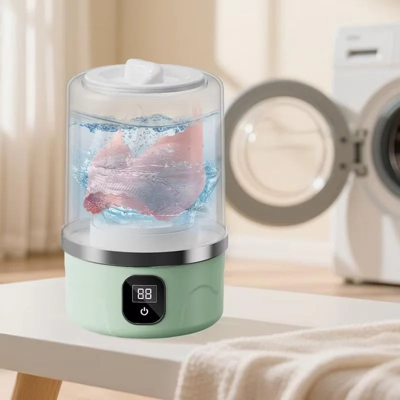 Mini máquina de lavar portátil, pequena máquina de lavar roupa, ferramenta de limpeza de roupas para dormitórios, viagens, camping, hotel, apartamento