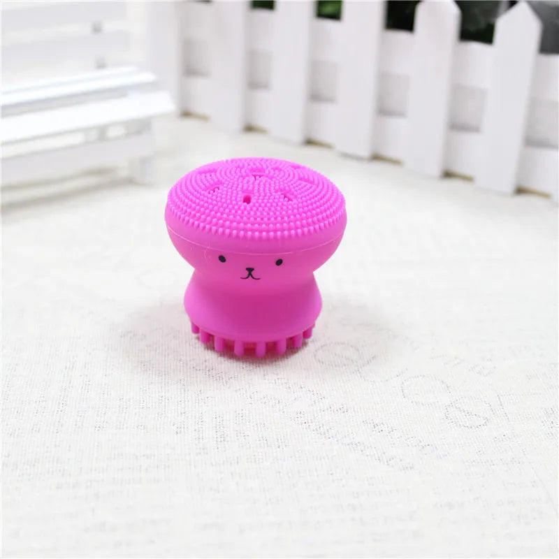 Escova de limpeza facial de silicone, ferramenta de limpeza esfoliante para cuidados com a pele dos poros profundos, nova mini ferramenta de beleza suave e esfoliante de limpeza profunda
