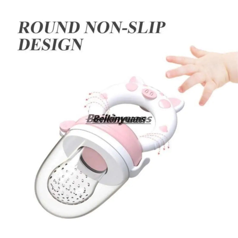 Chupeta de bebê frutas e vegetais saco de mordida de bebê recém-nascido porco le molar palito para comer frutas consistindo de silicone goma de dente chupeta