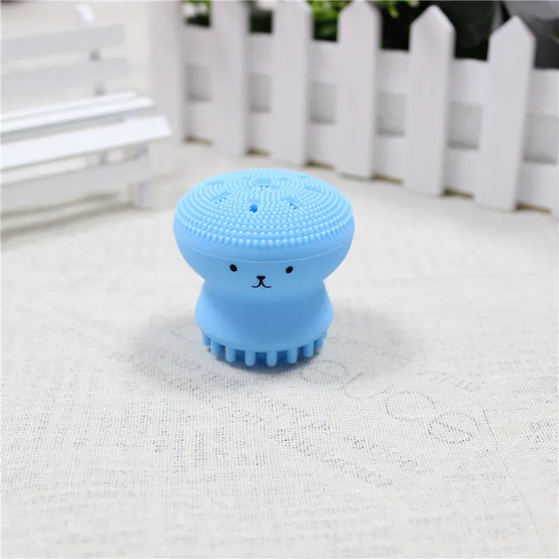 Escova de limpeza facial de silicone, ferramenta de limpeza esfoliante para cuidados com a pele dos poros profundos, nova mini ferramenta de beleza suave e esfoliante de limpeza profunda