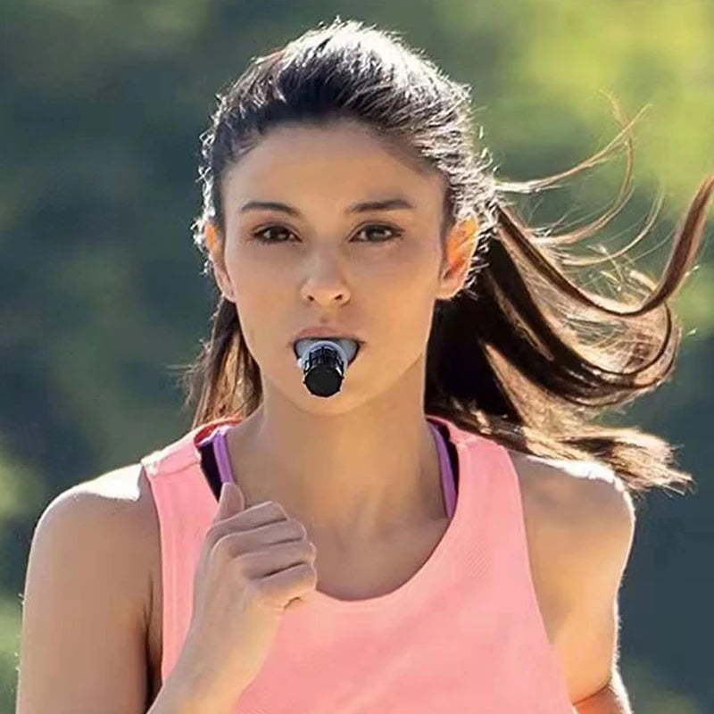 Respirador de Pulmão para Treinamento de Respiração Equipamento de Fitness Silicone Respiratório Treinamento em Alta Altitude Ferramenta de Exercício Expiratório ao Ar Livre