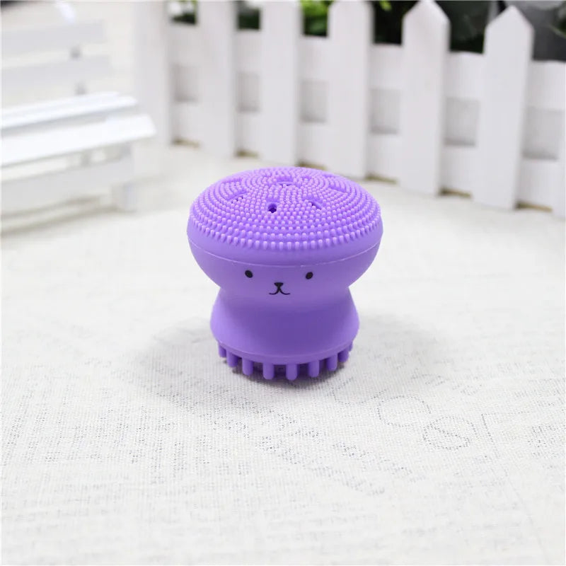 Escova de limpeza facial de silicone, ferramenta de limpeza esfoliante para cuidados com a pele dos poros profundos, nova mini ferramenta de beleza suave e esfoliante de limpeza profunda