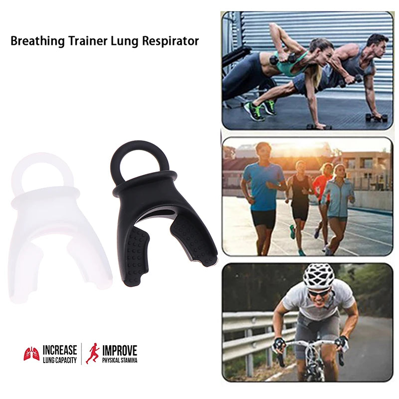 Respirador de Pulmão para Treinamento de Respiração Equipamento de Fitness Silicone Respiratório Treinamento em Alta Altitude Ferramenta de Exercício Expiratório ao Ar Livre